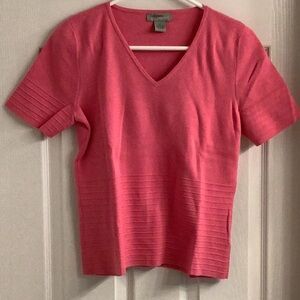 Short Sleeve V-Neck Sweater, Ladies Small